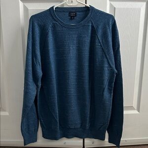 J. Crew Men's Deep Blue Crewneck Sweater
